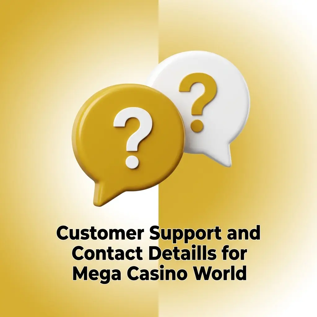 24/7 customer support channels at Mega Casino World including live chat, email, help centre FAQs, and social media for Bangladeshi players.