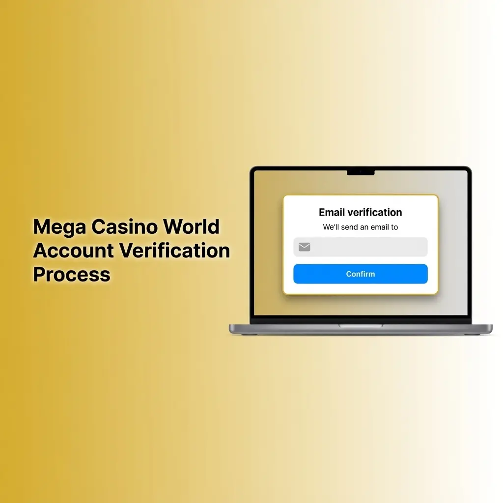 Mega Casino World account verification steps: ID upload, contact confirmation, address proof, payment linking, and approval process.