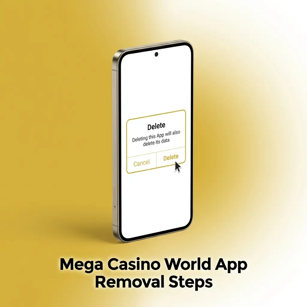 Steps to uninstall Mega Casino World app on Android and iOS while keeping account, balance, and bonus history saved