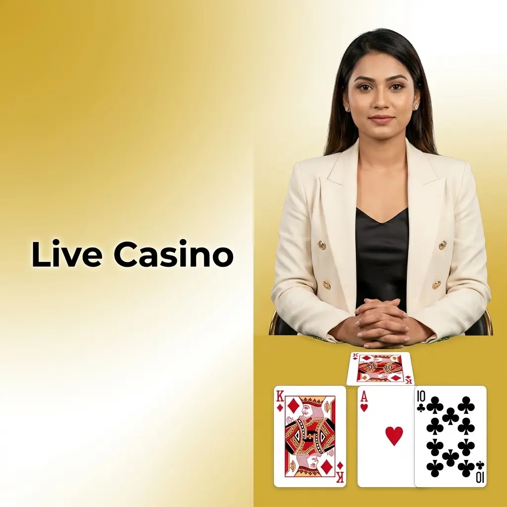 Live Casino on Mega Casino World with HD dealers for Blackjack, Baccarat, Roulette, Sic Bo and game shows like Crazy Time