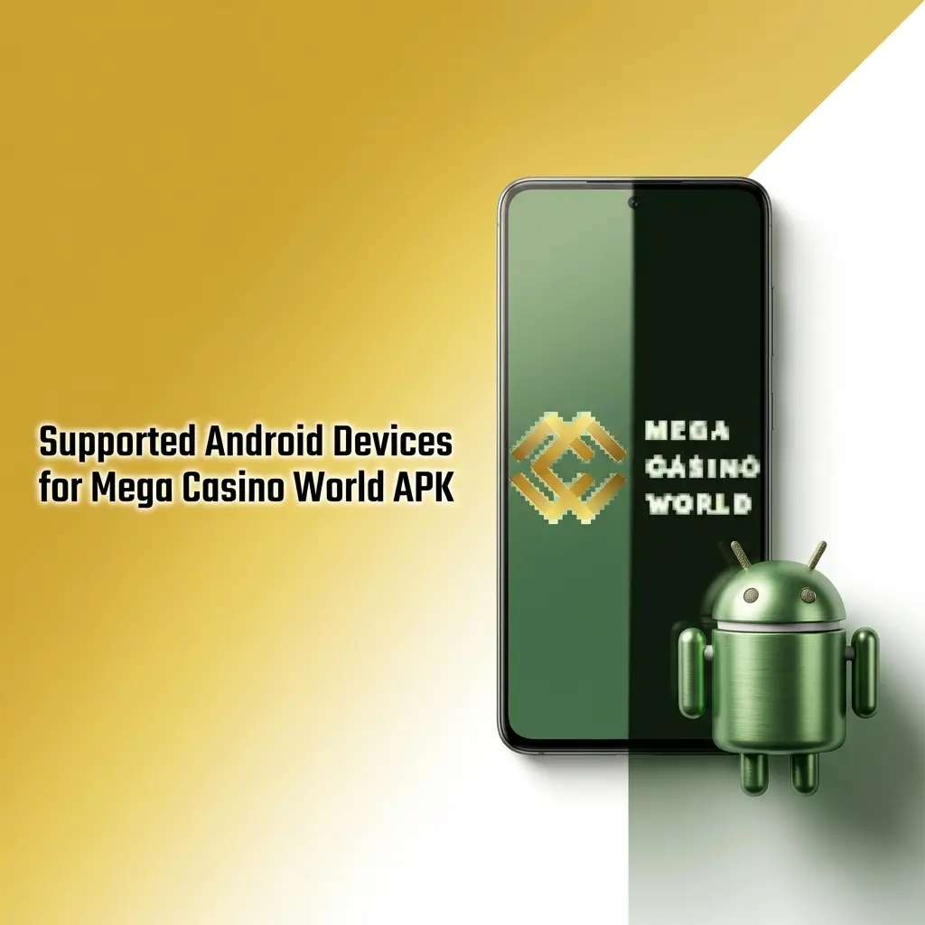 Table of supported Android phone models compatible with Mega Casino World APK, including Samsung, Xiaomi, Oppo and Realme devices