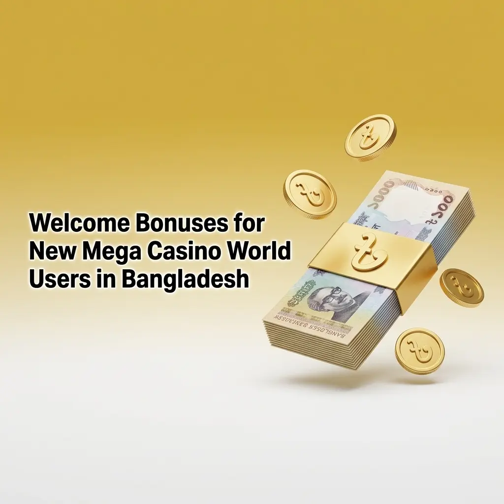Mega Casino World welcome bonus: 150% deposit match up to 10,000 BDT for new Bangladeshi players on casino or sports betting